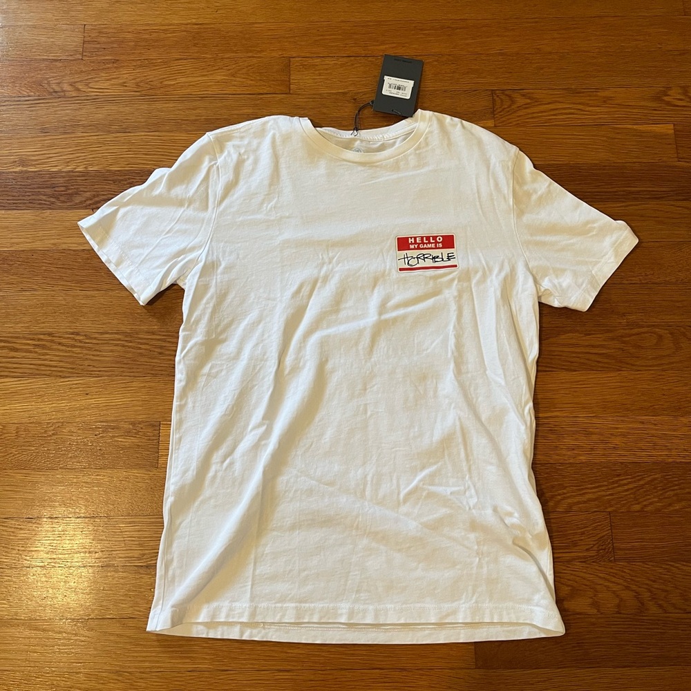 G/FORE “Hello My Game Name Is Horrible” Short Sleeve T Shirt Small